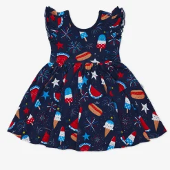 Dresses|Dresses<Little Sleepies Flutter Twirl Dress Snacks & Sparkles
