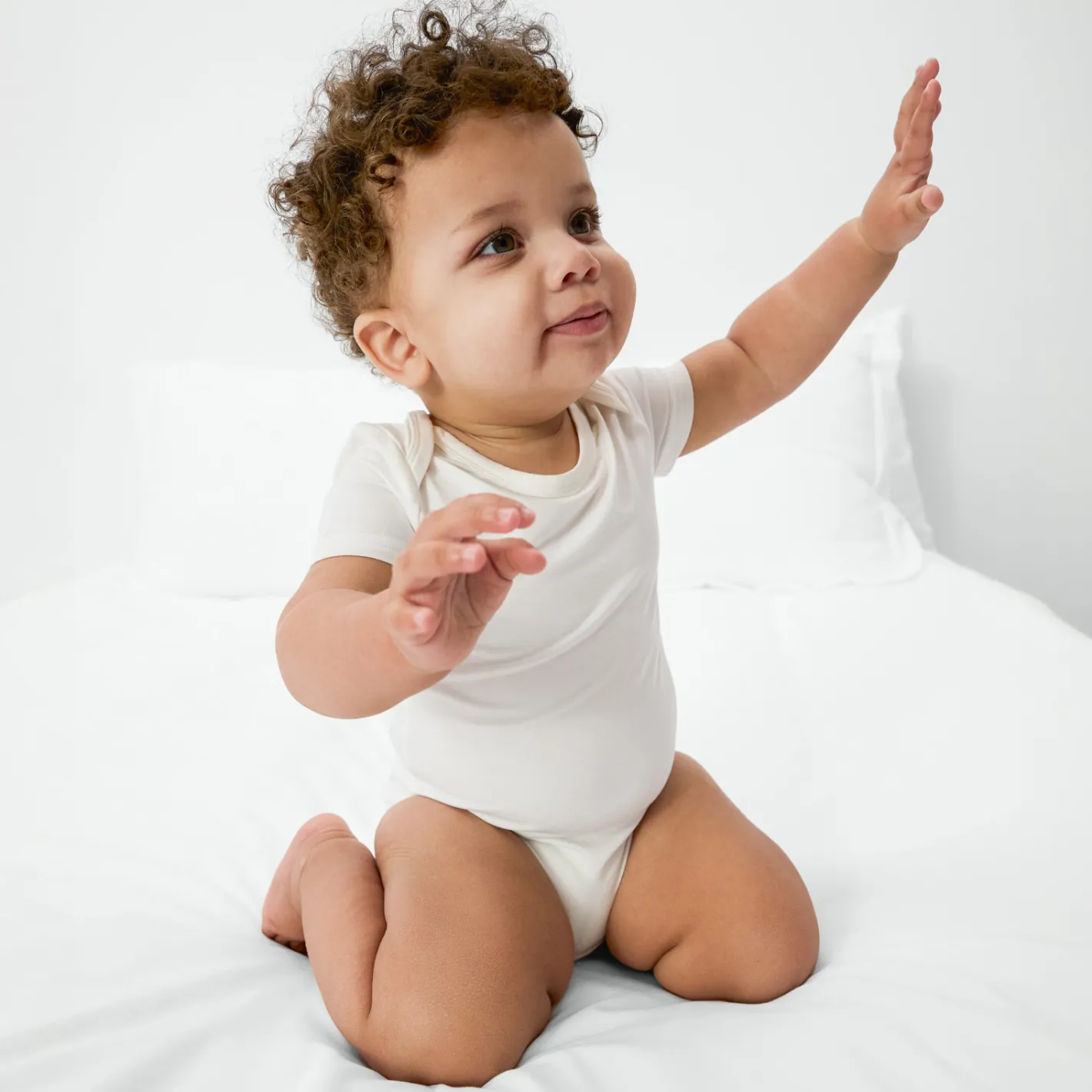 Bamboo Baby Clothes|Everyday Essentials<Little Sleepies Bodysuit Soft White