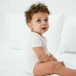Bamboo Baby Clothes|Everyday Essentials<Little Sleepies Bodysuit Soft White