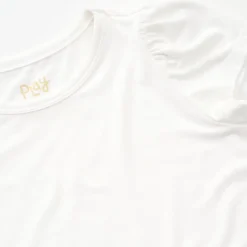 Everyday Essentials|Everyday Essentials<Little Sleepies Puff Sleeve Tee Soft White