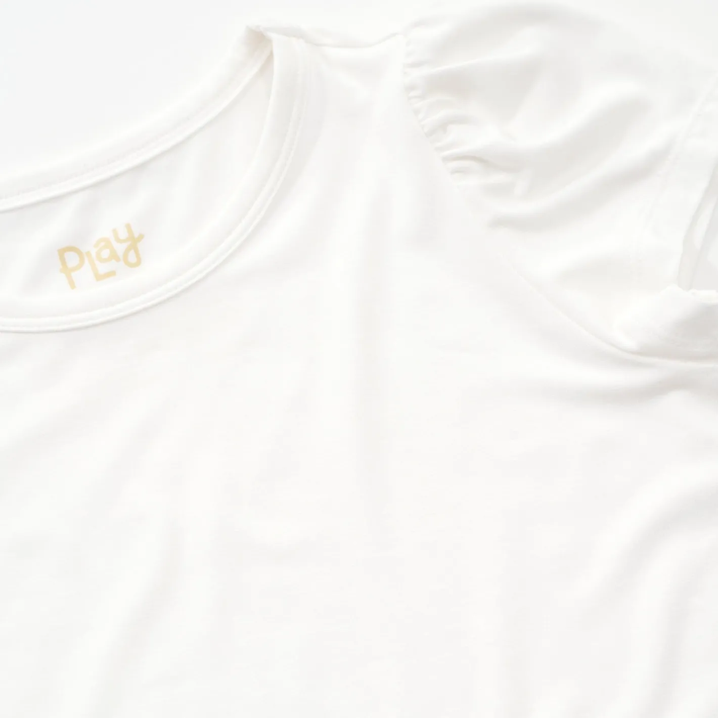 Everyday Essentials|Everyday Essentials<Little Sleepies Puff Sleeve Tee Soft White