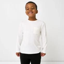 Everyday Essentials|Everyday Essentials<Little Sleepies Relaxed Pocket Tee Soft White