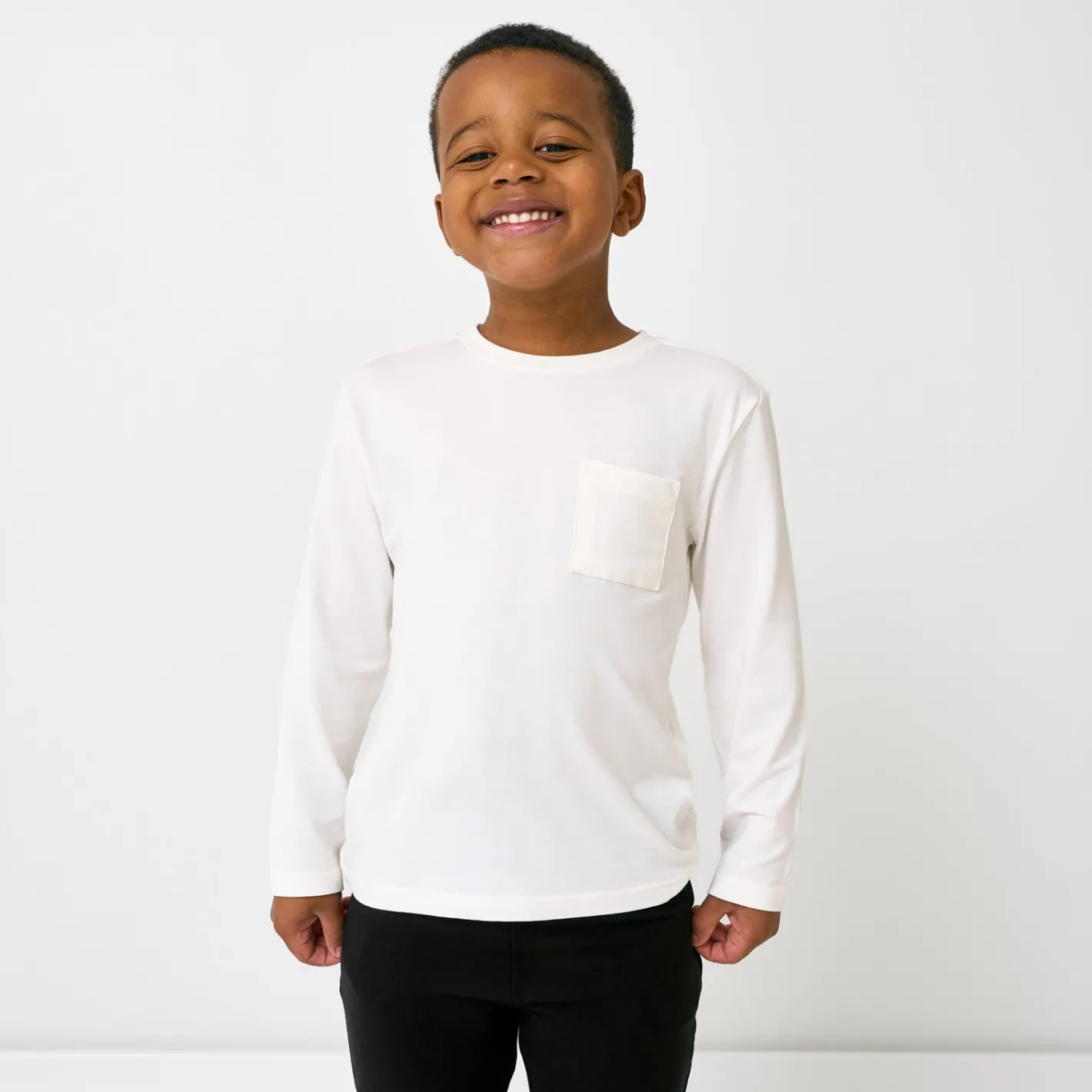 Everyday Essentials|Everyday Essentials<Little Sleepies Relaxed Pocket Tee Soft White