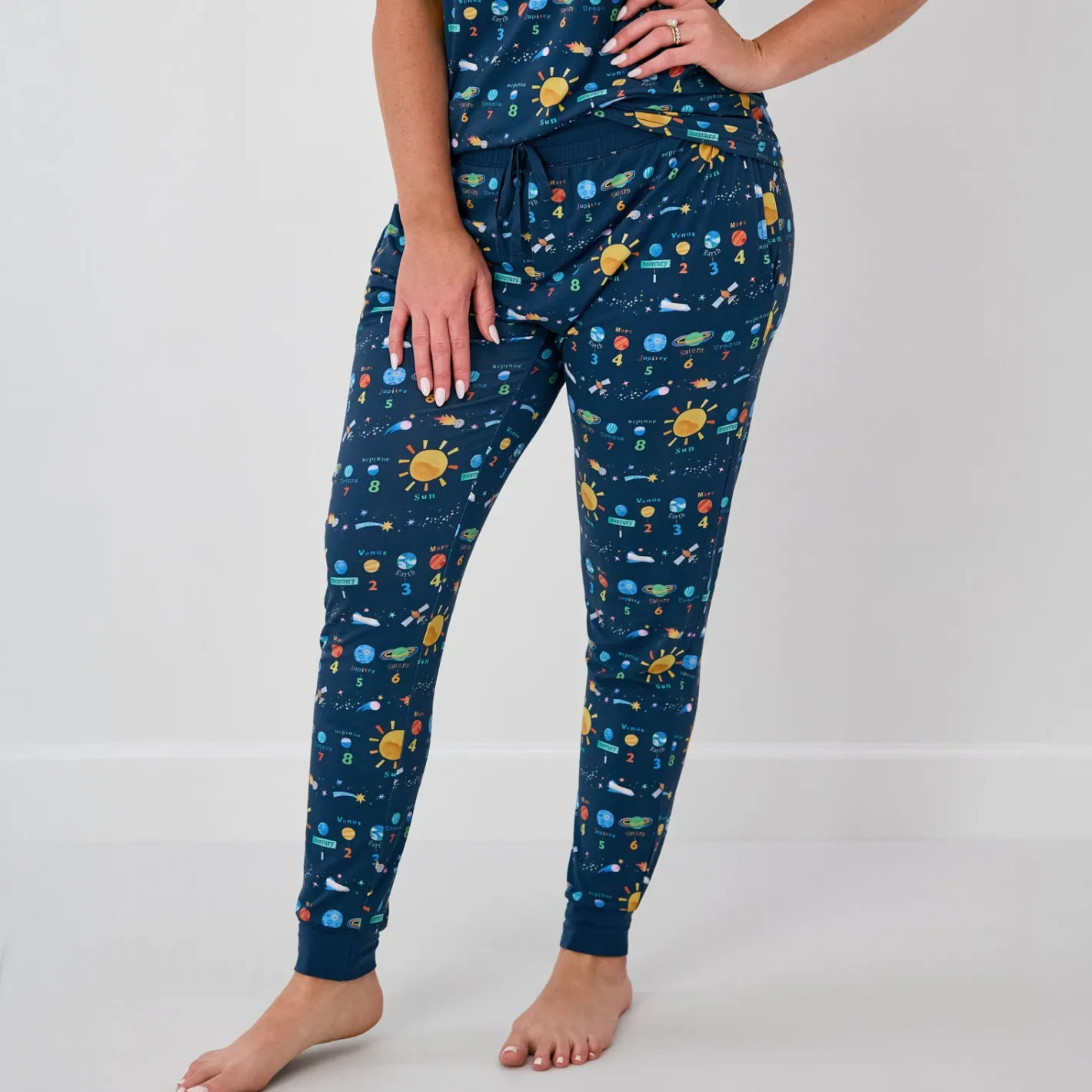 Mommy & Me|Mommy & Me<Little Sleepies Women's Pajama Pants Solar Explorers