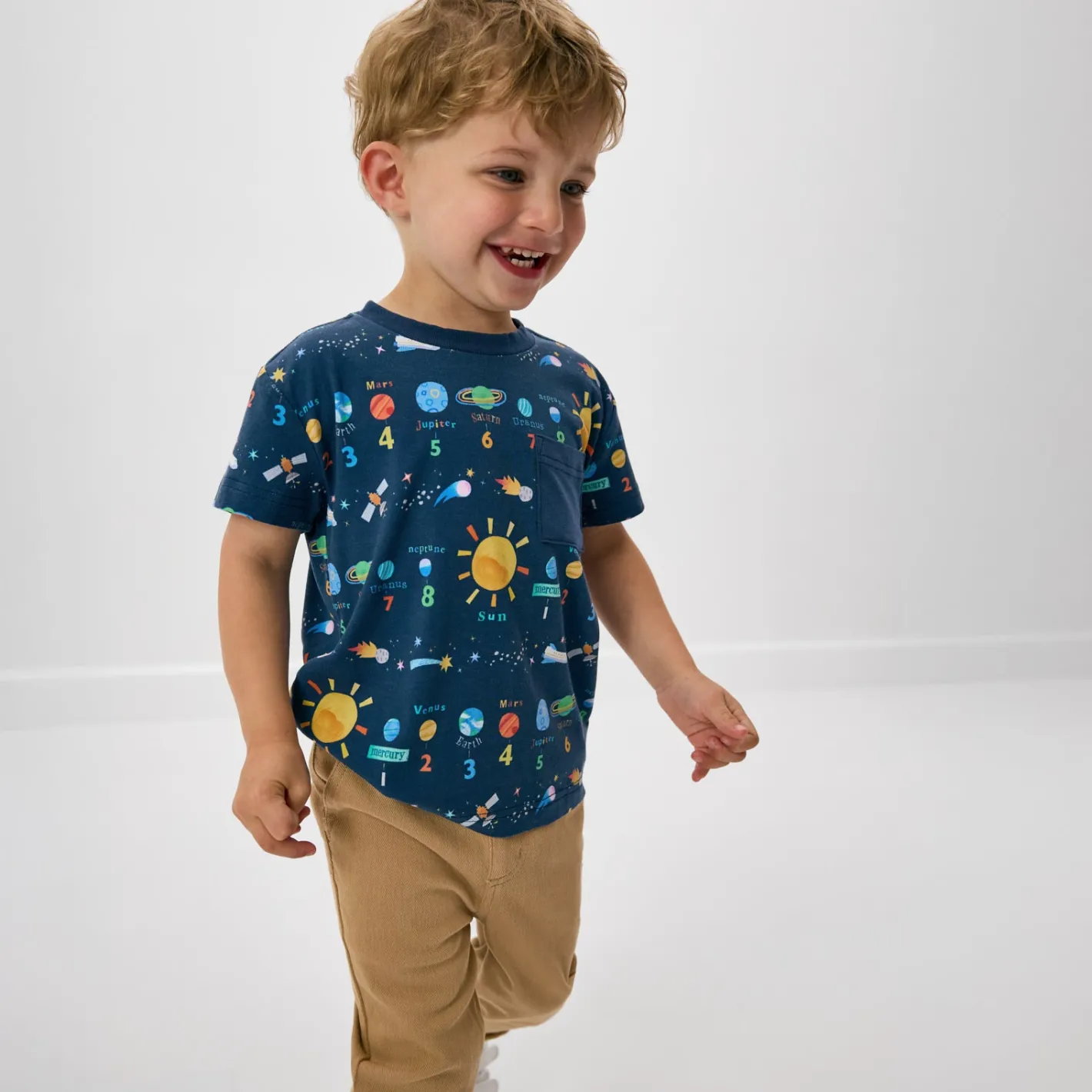 Tops & Tees|Tops & Tees<Little Sleepies Relaxed Pocket Tee Solar Explorers