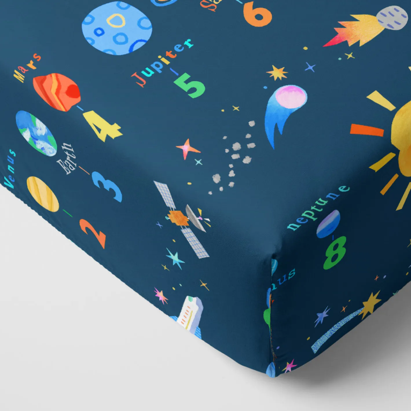 Sheets<Little Sleepies Fitted Crib Sheet Solar Explorers