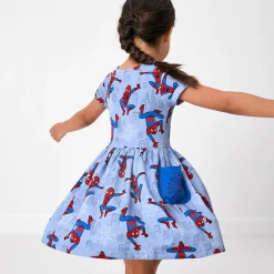 Dresses|Dresses<Little Sleepies Patch Pocket Dress Spidey Sense