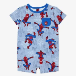 Bamboo Baby Clothes|Rompers<Little Sleepies Pocket Shorty Romper Spidey Sense