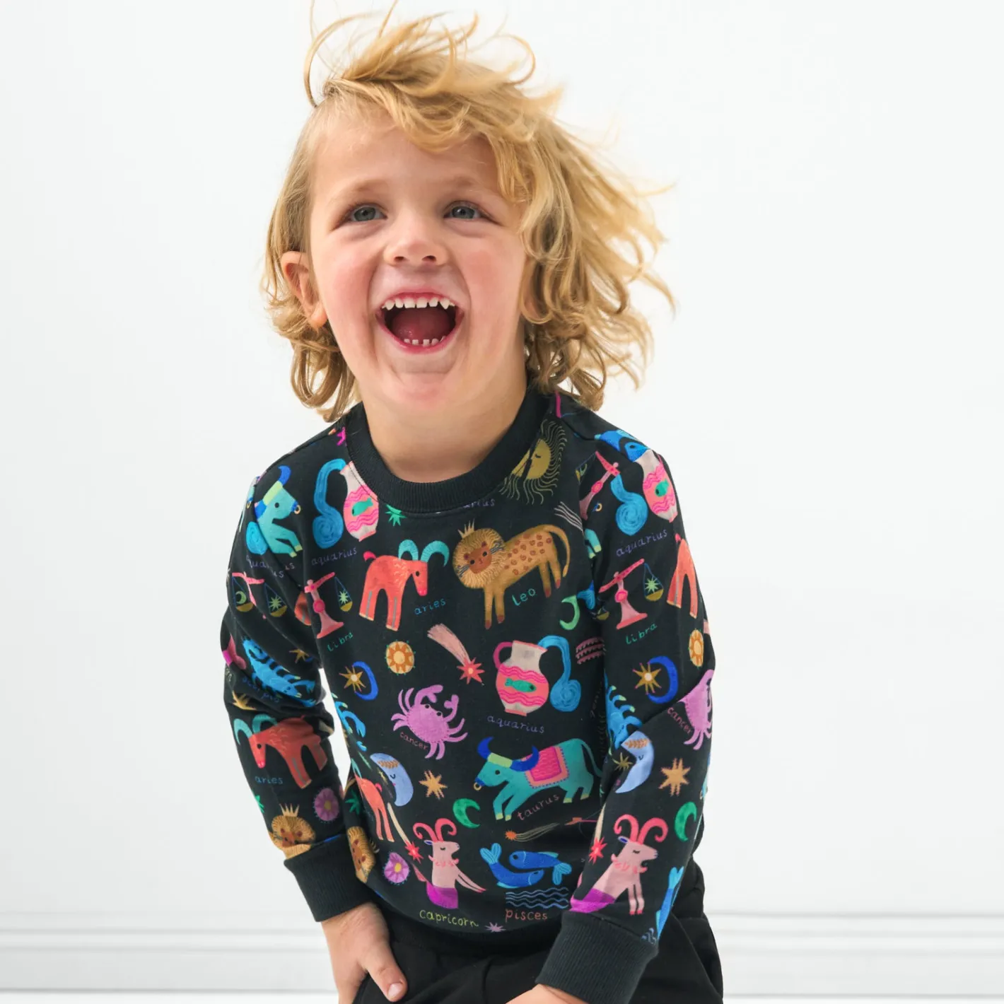 Tops & Tees|Tops & Tees<Little Sleepies Crewneck Sweatshirt Star Signs