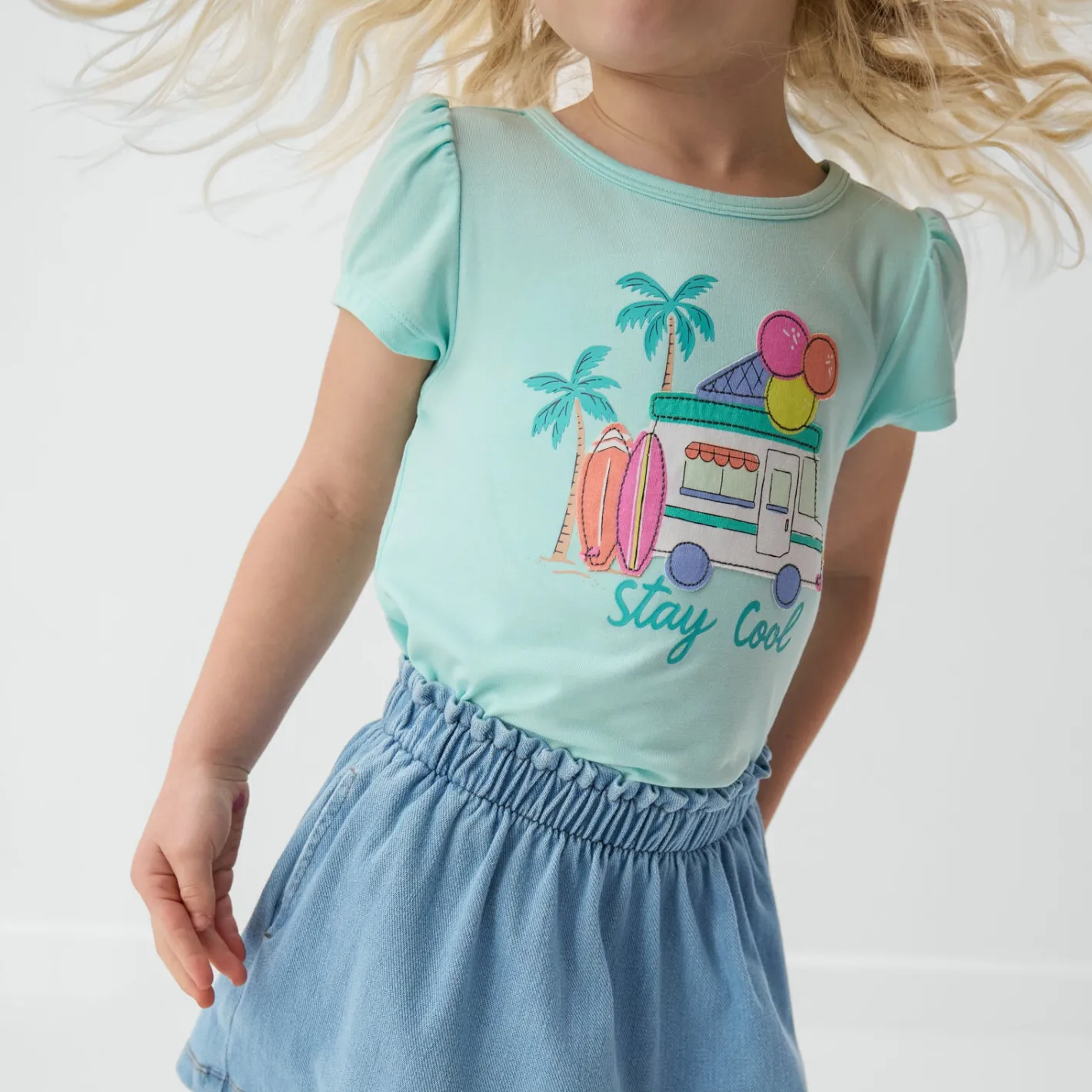 Tops & Tees|Tops & Tees<Little Sleepies Puff Sleeve Tee Stay Cool