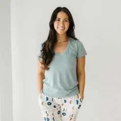 Women's Pajamas|Women's Tees<Little Sleepies Perfect Pocket Tee Stormy