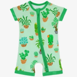 Zippies|Mommy & Me<Little Sleepies Shorty Zippy Succulent Love