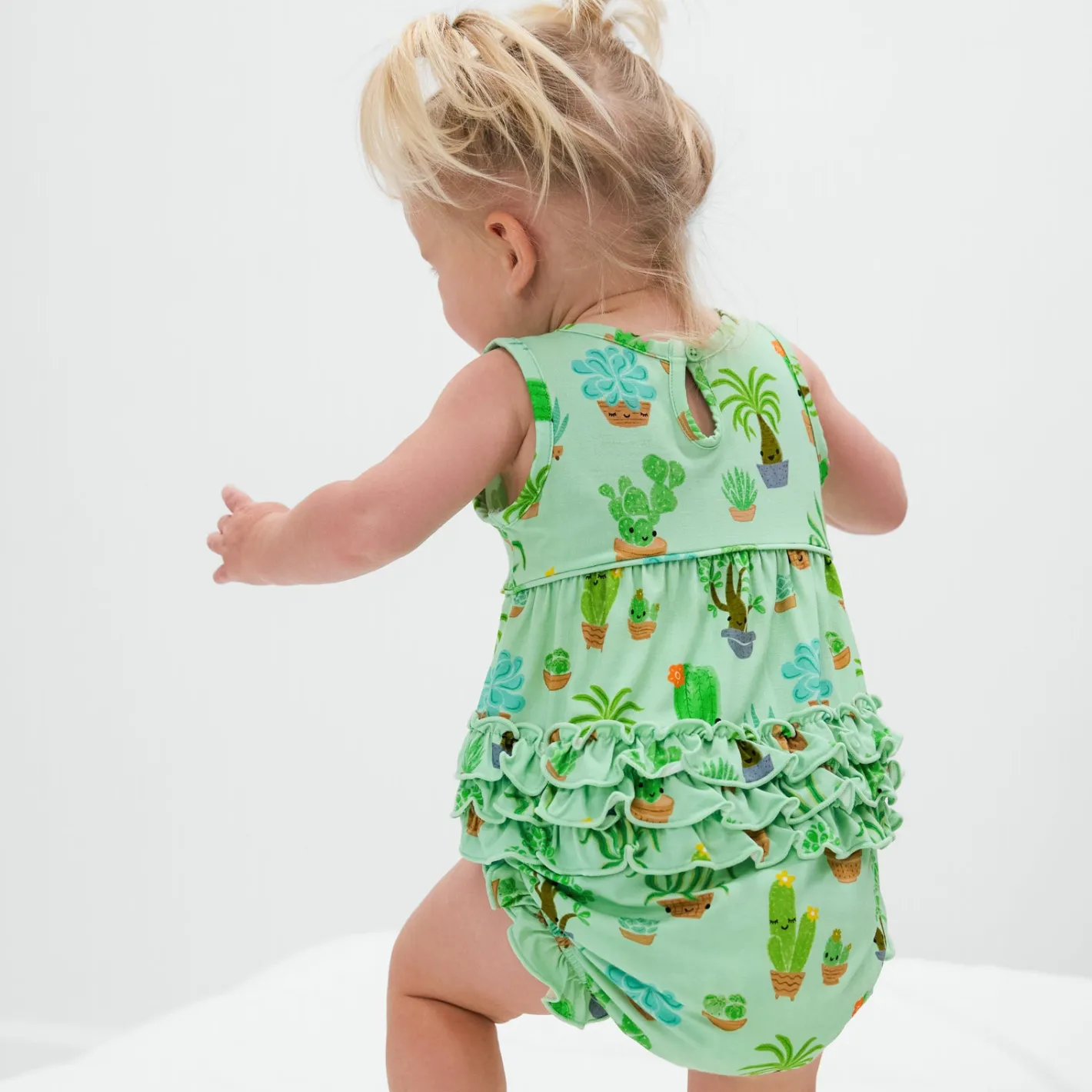 Bamboo Baby Clothes|Rompers<Little Sleepies Bubble Romper Succulent Love