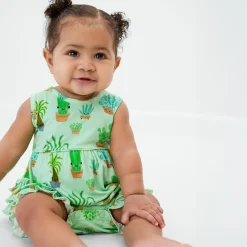 Bamboo Baby Clothes|Rompers<Little Sleepies Bubble Romper Succulent Love