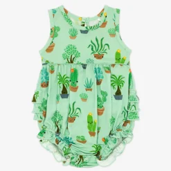 Bamboo Baby Clothes|Rompers<Little Sleepies Bubble Romper Succulent Love
