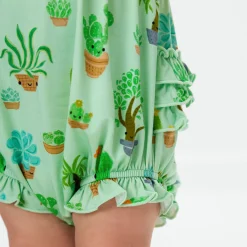 Bamboo Baby Clothes|Rompers<Little Sleepies Bubble Romper Succulent Love