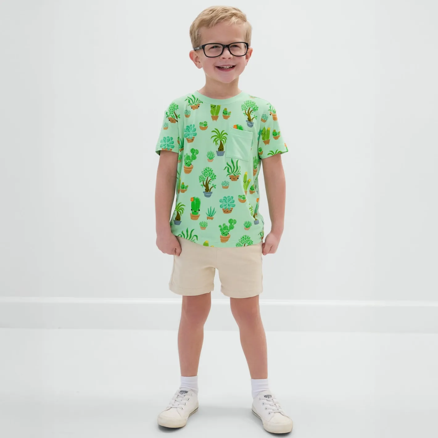 Tops & Tees|Tops & Tees<Little Sleepies Relaxed Pocket Tee Succulent Love