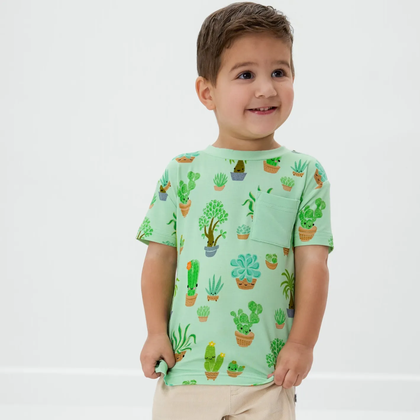 Tops & Tees|Tops & Tees<Little Sleepies Relaxed Pocket Tee Succulent Love