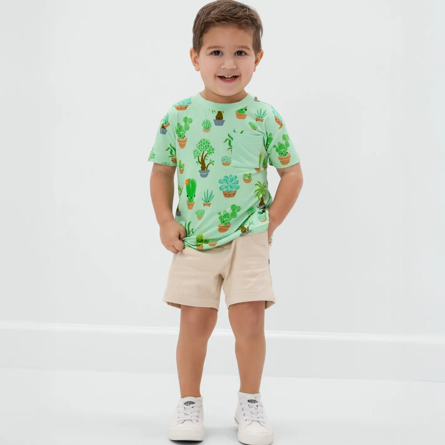 Tops & Tees|Tops & Tees<Little Sleepies Relaxed Pocket Tee Succulent Love