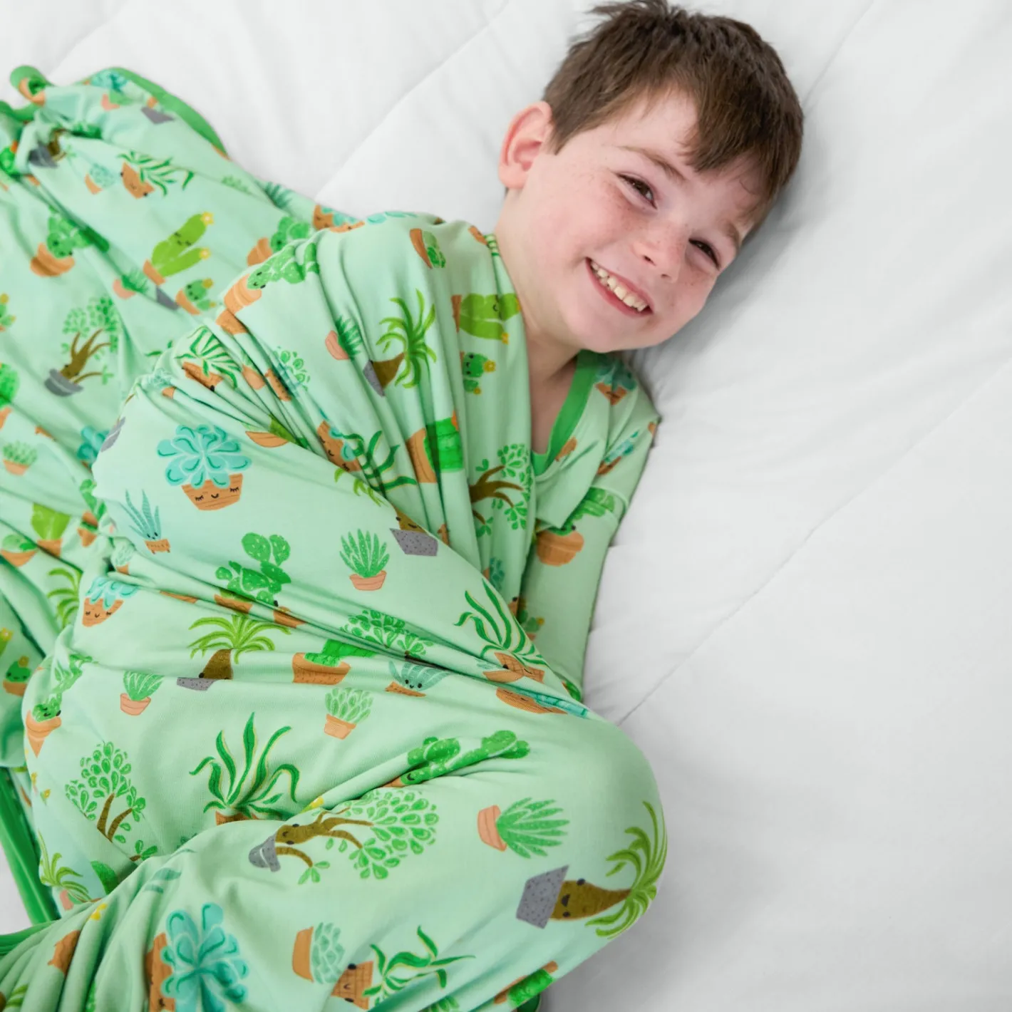 Cloud Blankets|Cloud Blankets<Little Sleepies Large Cloud Blanket® Succulent Love