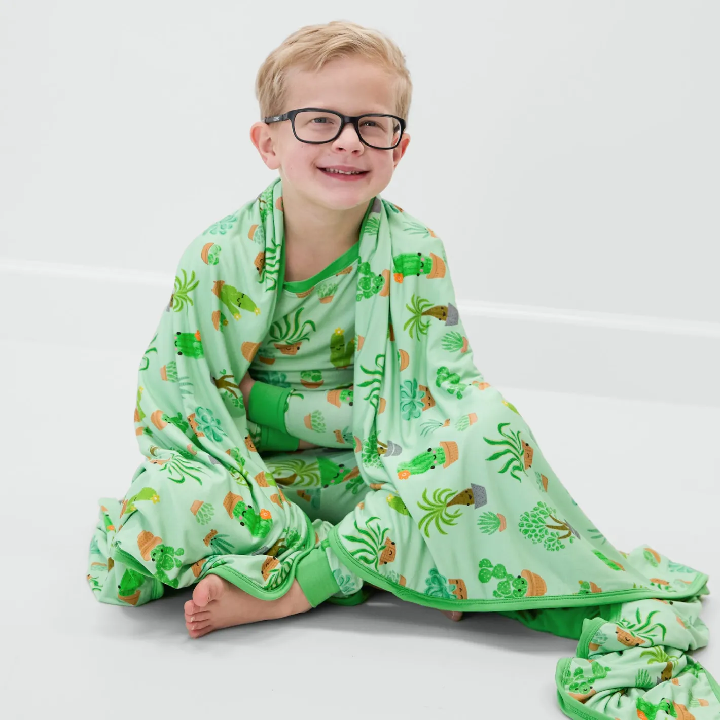 Cloud Blankets|Cloud Blankets<Little Sleepies Large Cloud Blanket® Succulent Love