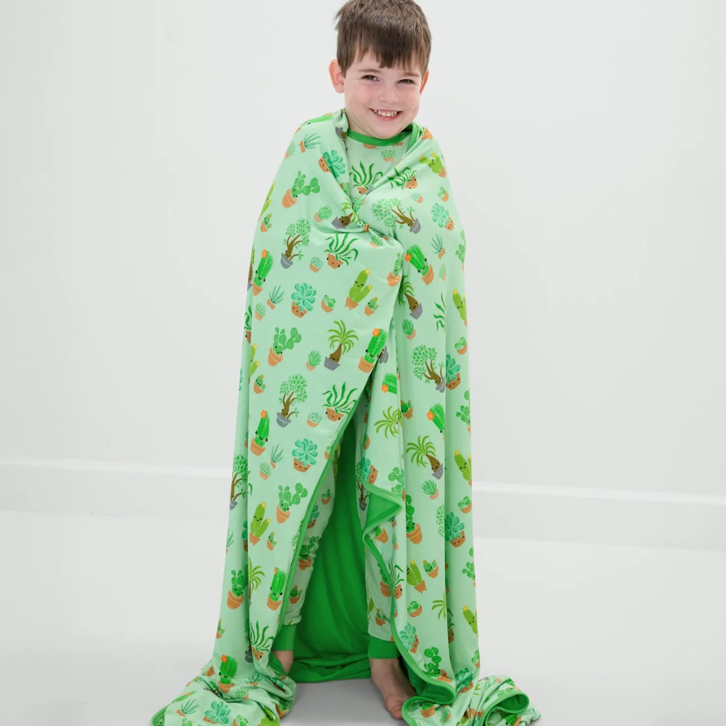 Cloud Blankets|Cloud Blankets<Little Sleepies Large Cloud Blanket® Succulent Love
