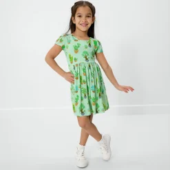 Dresses|Dresses<Little Sleepies Skater Dress Succulent Love