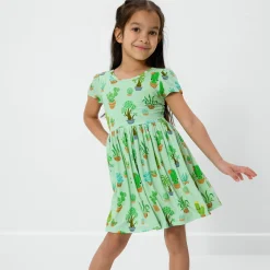 Dresses|Dresses<Little Sleepies Skater Dress Succulent Love