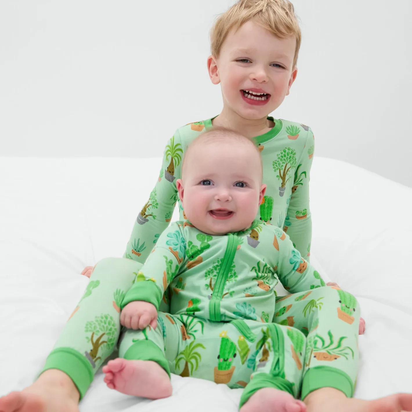 Two-Piece Pj Sets|Two-Piece Pj Sets<Little Sleepies Two-Piece Pajama Set Succulent Love