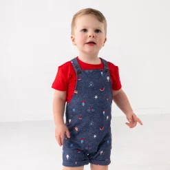 Bamboo Baby Clothes|Joggers<Little Sleepies Shorty Overall Summer Celebrations