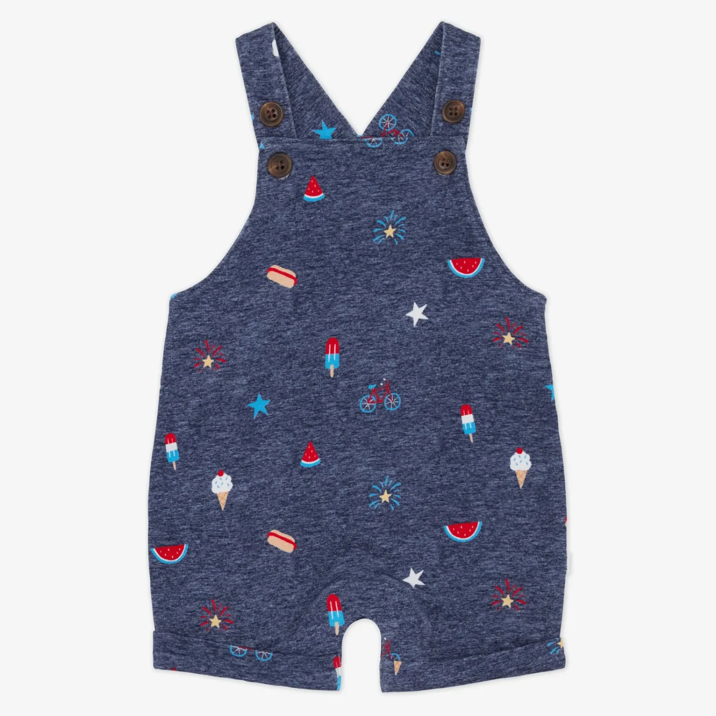 Bamboo Baby Clothes|Joggers<Little Sleepies Shorty Overall Summer Celebrations