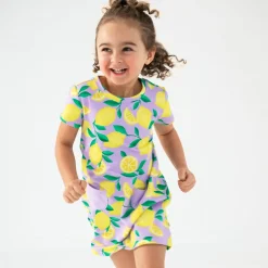 Bamboo Baby Clothes|Dresses<Little Sleepies A-Line Pocket Dress Sunny Citrus