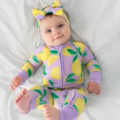 Hats & Headbands<Little Sleepies Luxe Bow Headband Sunny Citrus