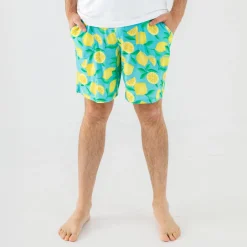 Daddy & Me|Full Family Matching<Little Sleepies Men's Pajama Shorts Sunny Citrus