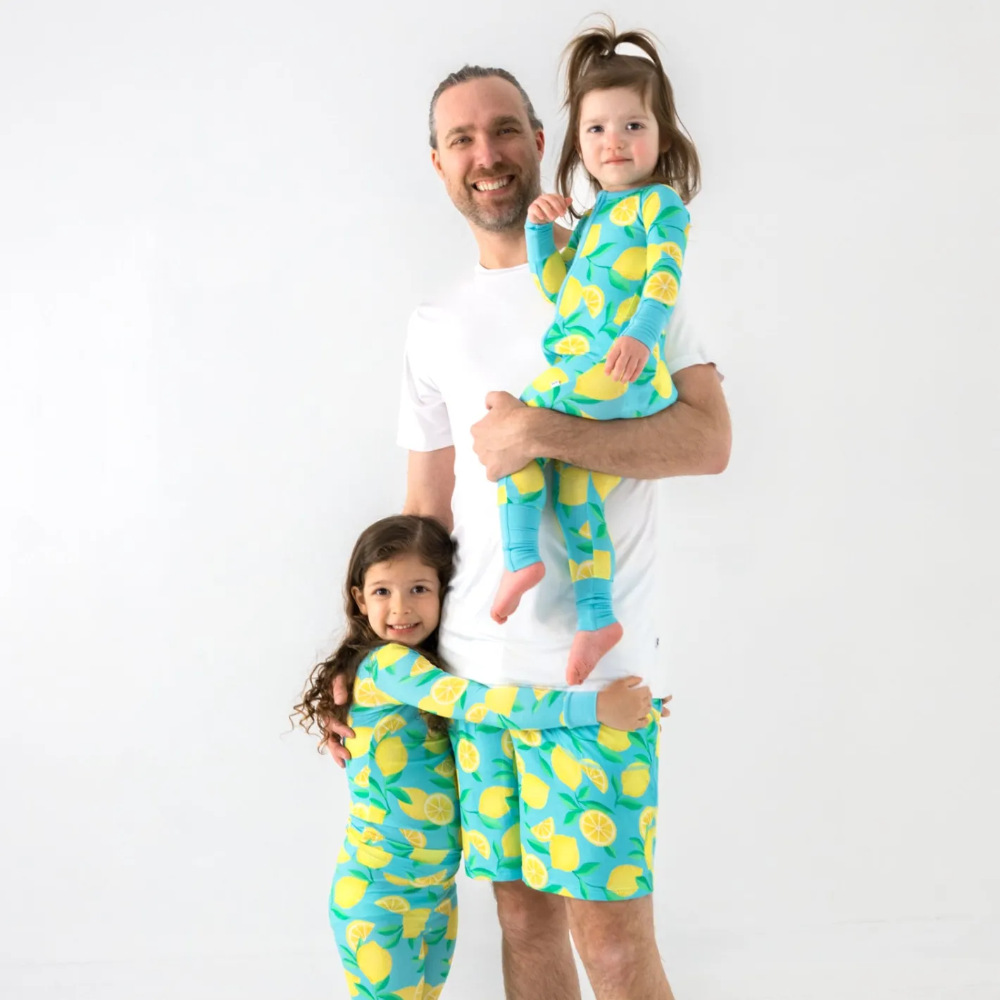 Daddy & Me|Full Family Matching<Little Sleepies Men's Pajama Shorts Sunny Citrus