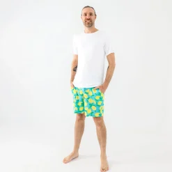 Daddy & Me|Full Family Matching<Little Sleepies Men's Pajama Shorts Sunny Citrus