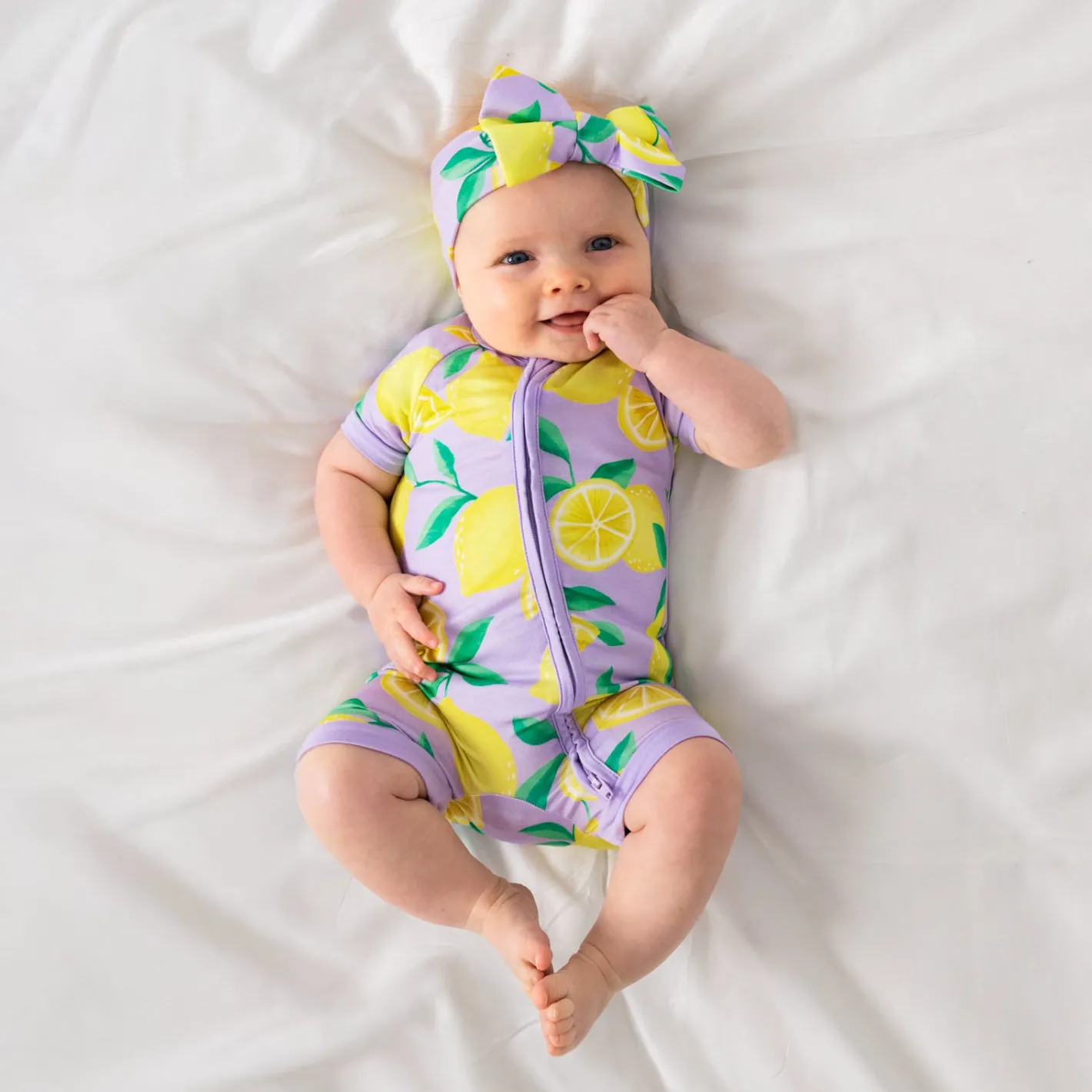 Zippies|Sibling Matching<Little Sleepies Shorty Zippy Sunny Citrus