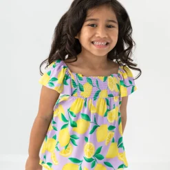Tops & Tees|Tops & Tees<Little Sleepies Smocked Flutter Top Sunny Citrus