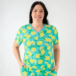 Mommy & Me|Mommy & Me<Little Sleepies Women's Short Sleeve Pajama Top Sunny Citrus