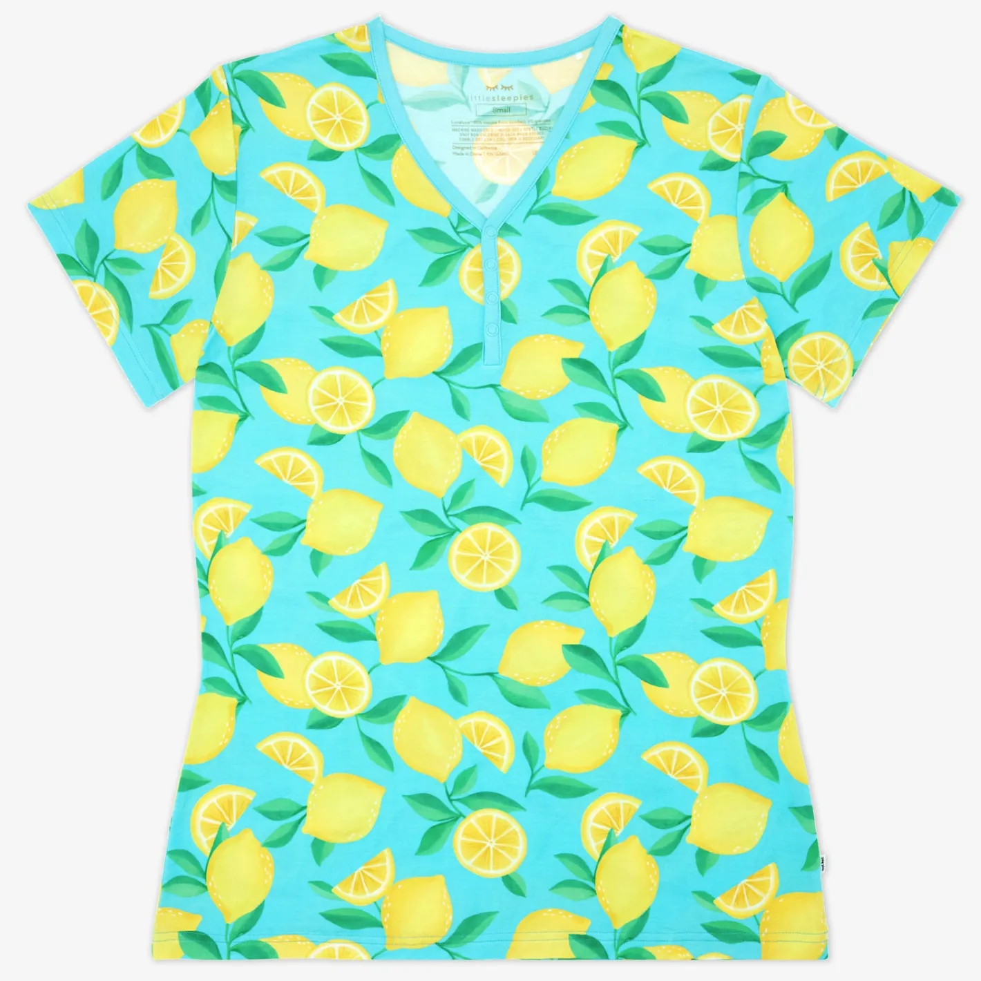 Mommy & Me|Mommy & Me<Little Sleepies Women's Short Sleeve Pajama Top Sunny Citrus