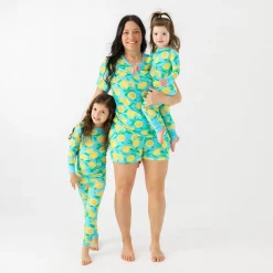Mommy & Me|Mommy & Me<Little Sleepies Women's Short Sleeve Pajama Top Sunny Citrus