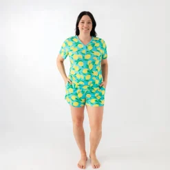 Mommy & Me|Mommy & Me<Little Sleepies Women's Pajama Shorts Sunny Citrus