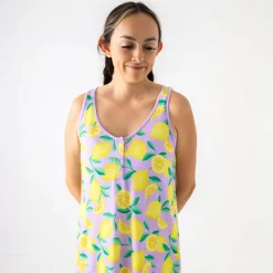 Mommy & Me|Mommy & Me<Little Sleepies Women's Sleeveless Nightgown Sunny Citrus
