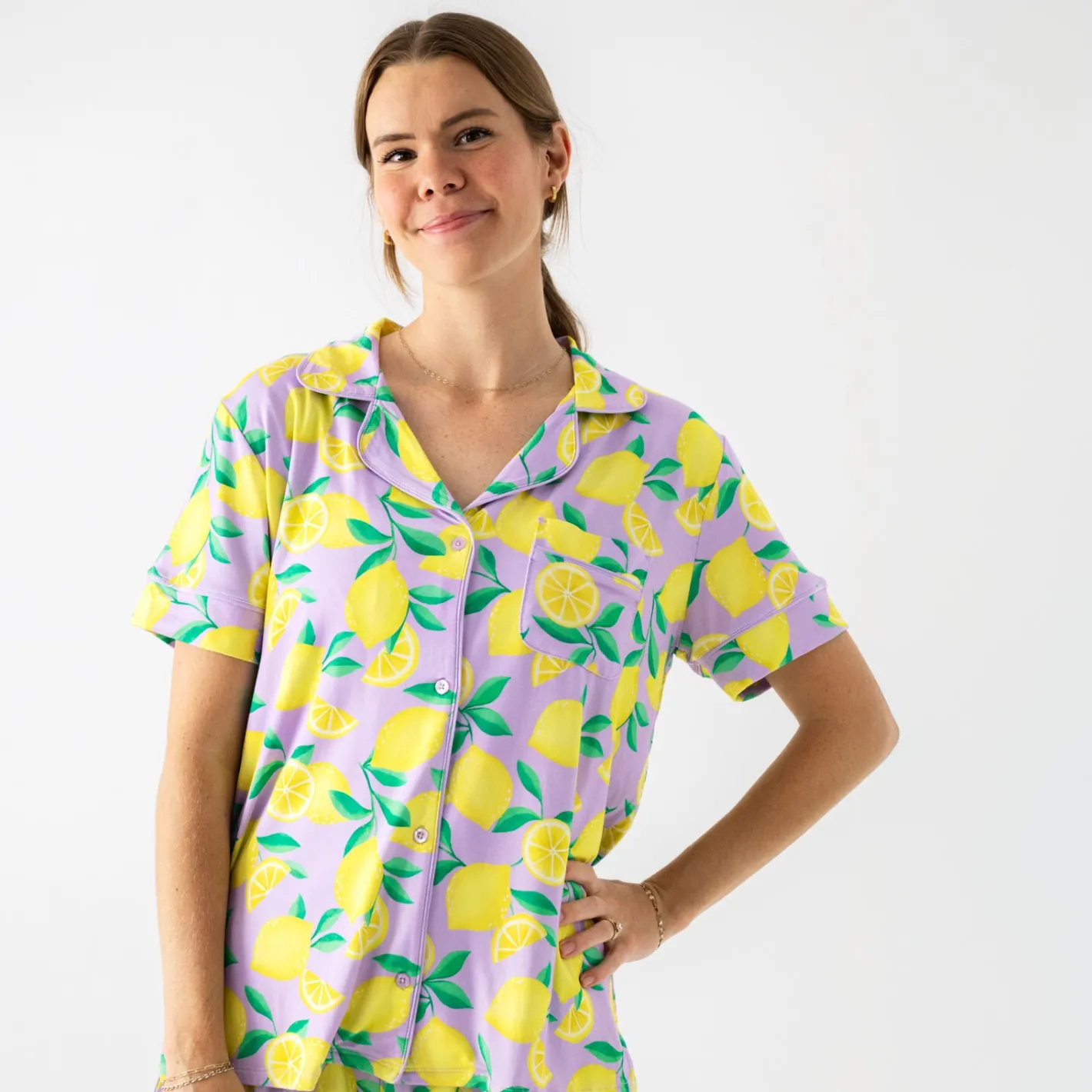 Mommy & Me|Mommy & Me<Little Sleepies Women's Pajama Set Sunny Citrus