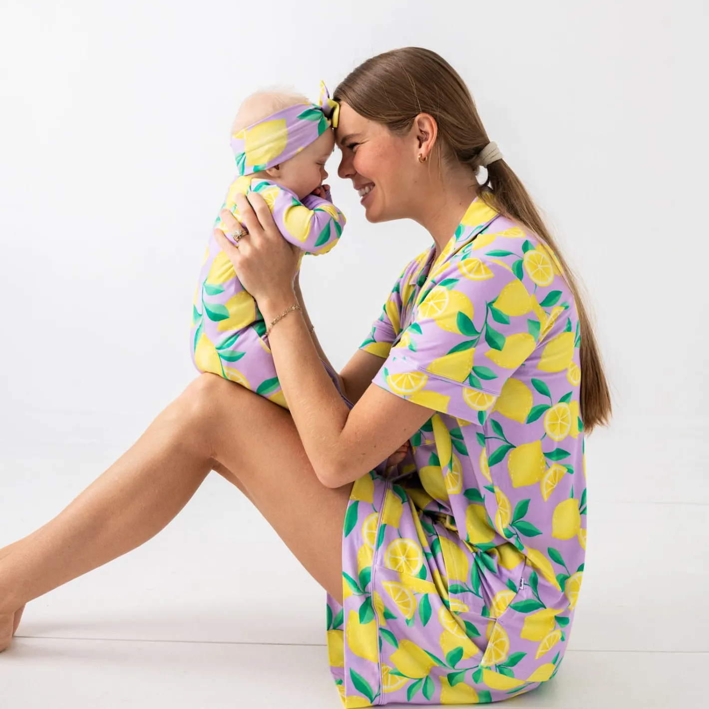 Mommy & Me|Mommy & Me<Little Sleepies Women's Pajama Set Sunny Citrus