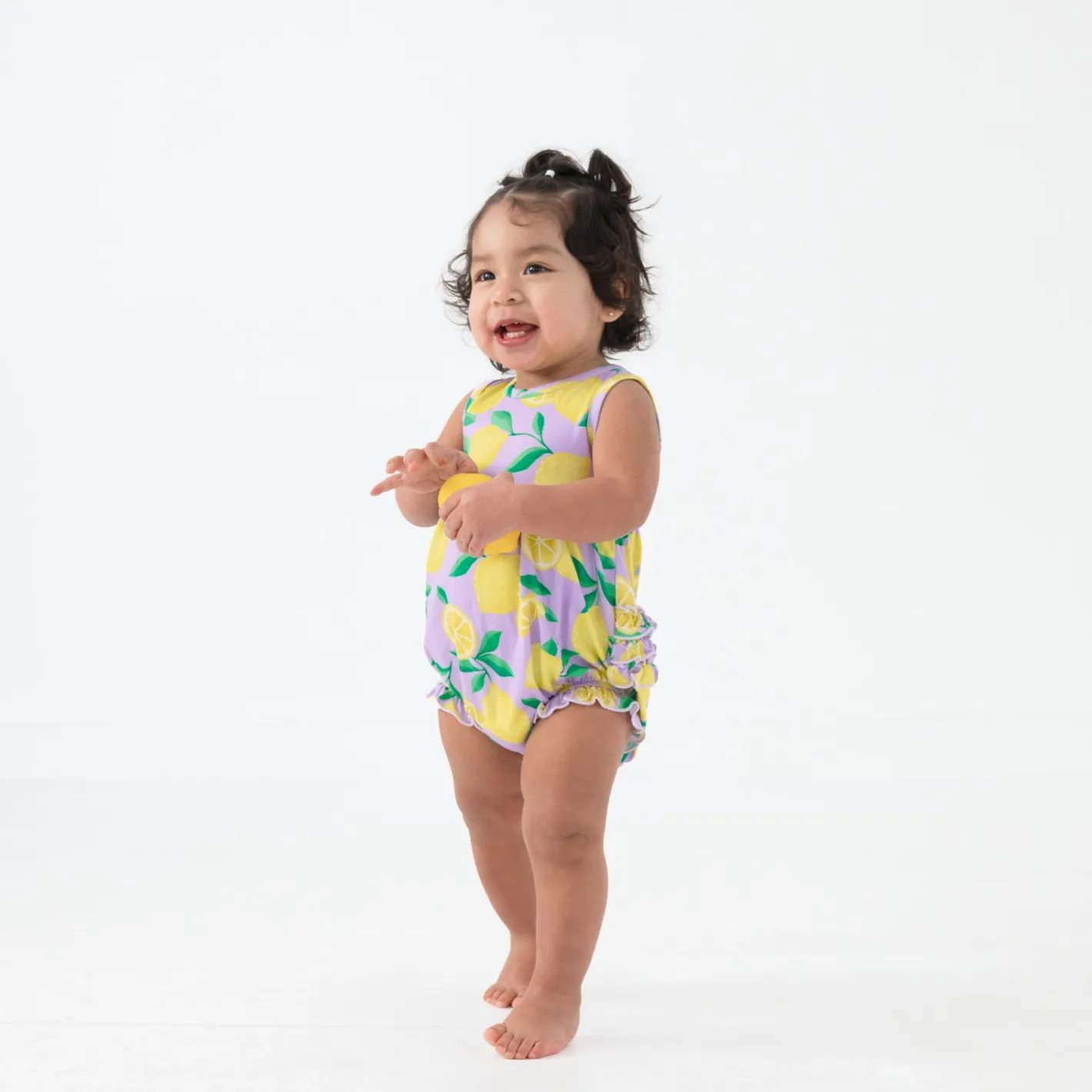 Bamboo Baby Clothes|Rompers<Little Sleepies Bubble Romper Sunny Citrus