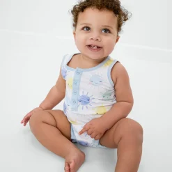 Rompers<Little Sleepies Henley Romper Sunshine