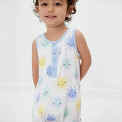 Rompers<Little Sleepies Henley Romper Sunshine