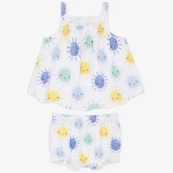 Tops & Tees|Tops & Tees<Little Sleepies Smocked Top with Bloomer Sunshine