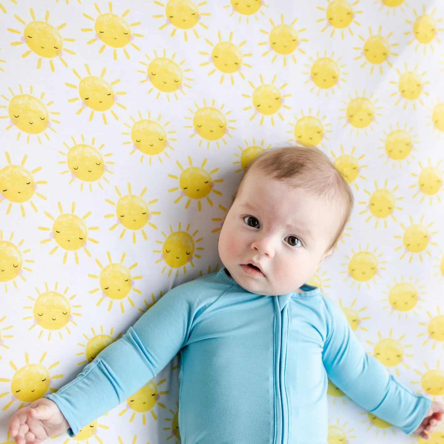 Sheets<Little Sleepies Fitted Crib Sheet Sunshine